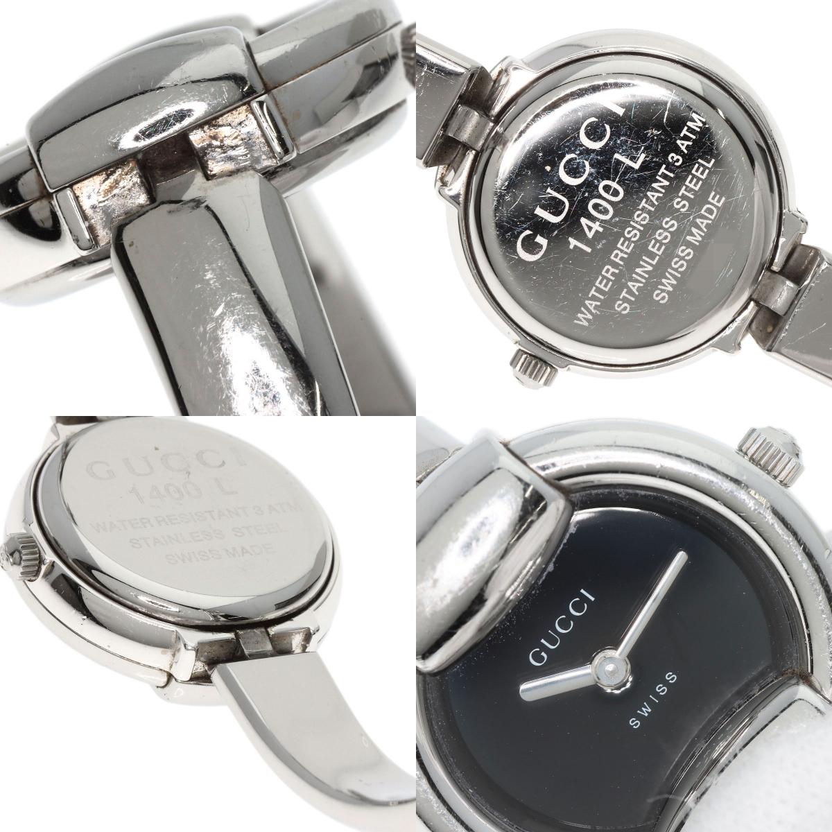 GUCCI Round face Watches 1400L Stainless Steel/Stainless Steel Ladies