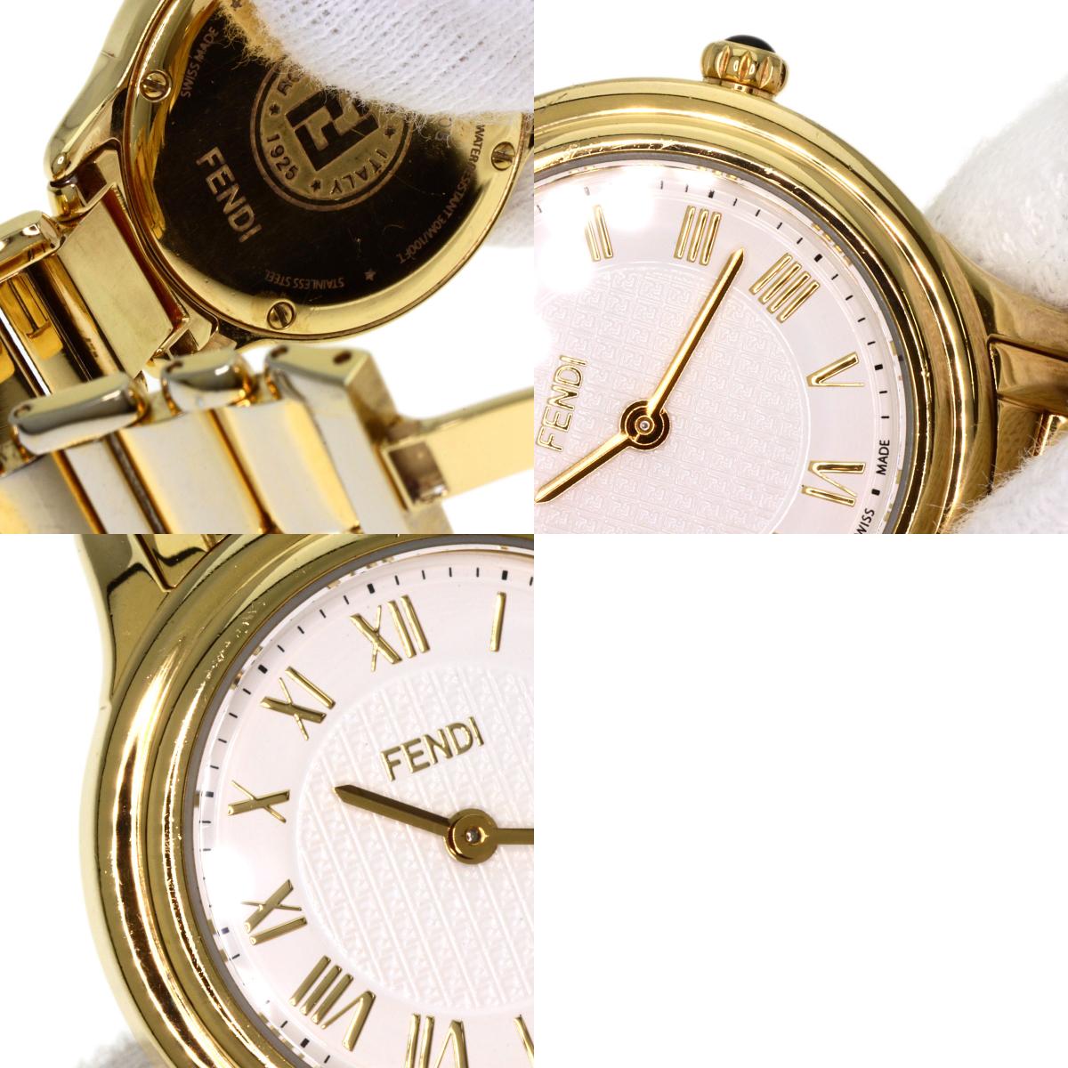 FENDI Round face Watches 25000L Gold Plated/Gold Plated Ladies