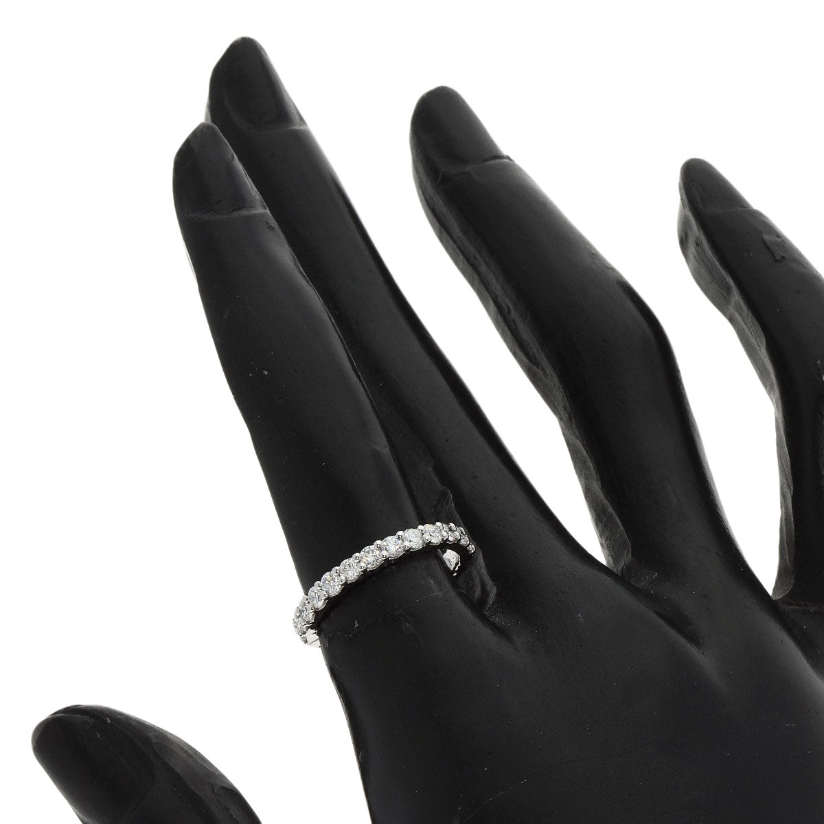 STAR JEWELRY Ring Half Eternity Diamond Platinum PT950 Ladies