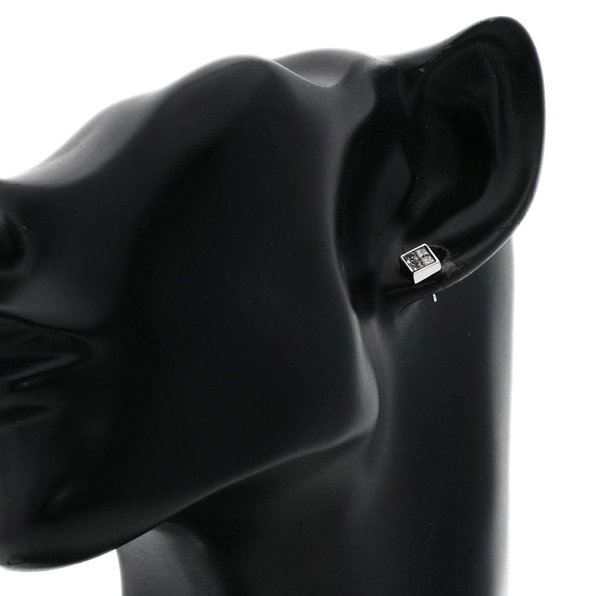 Diamond earring K18 White Gold 1.6g Ladies