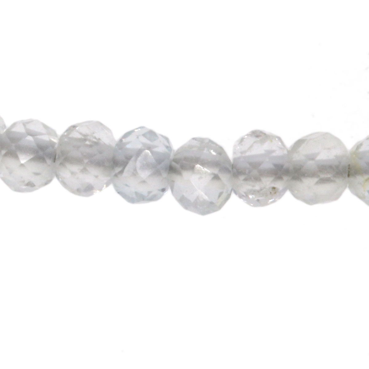 Crystal Lapis Lazuli & Azure stone 3 rows Necklace Silver 19.1g Ladies