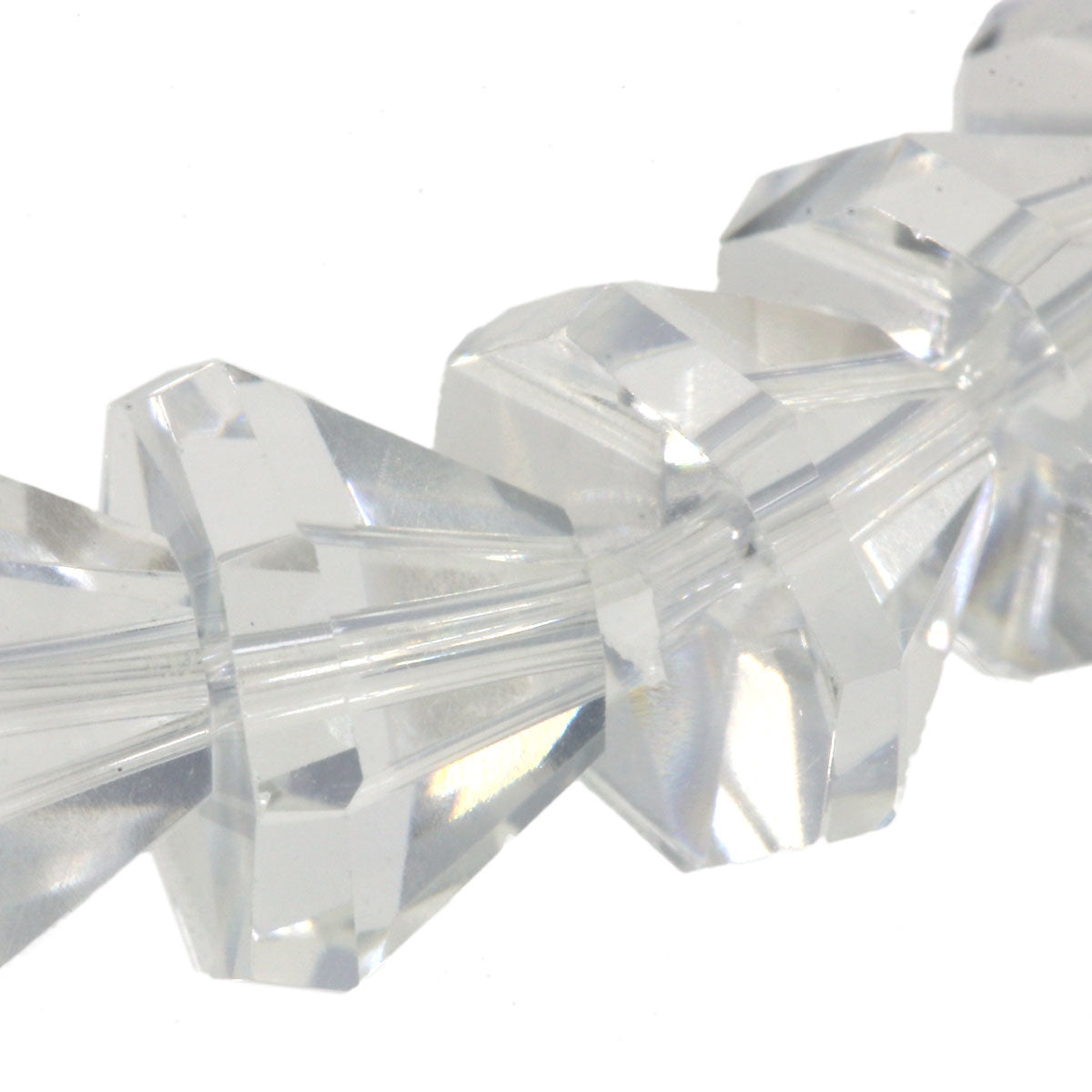 Crystal and freshwater pearl set of 2 Necklace Silver 47.6g Ladies