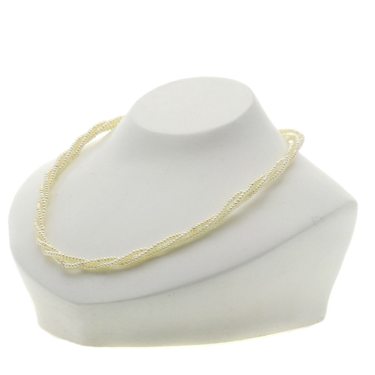 Freshwater Pearl Pearl 3 reams Necklace Silver 16.2g Ladies