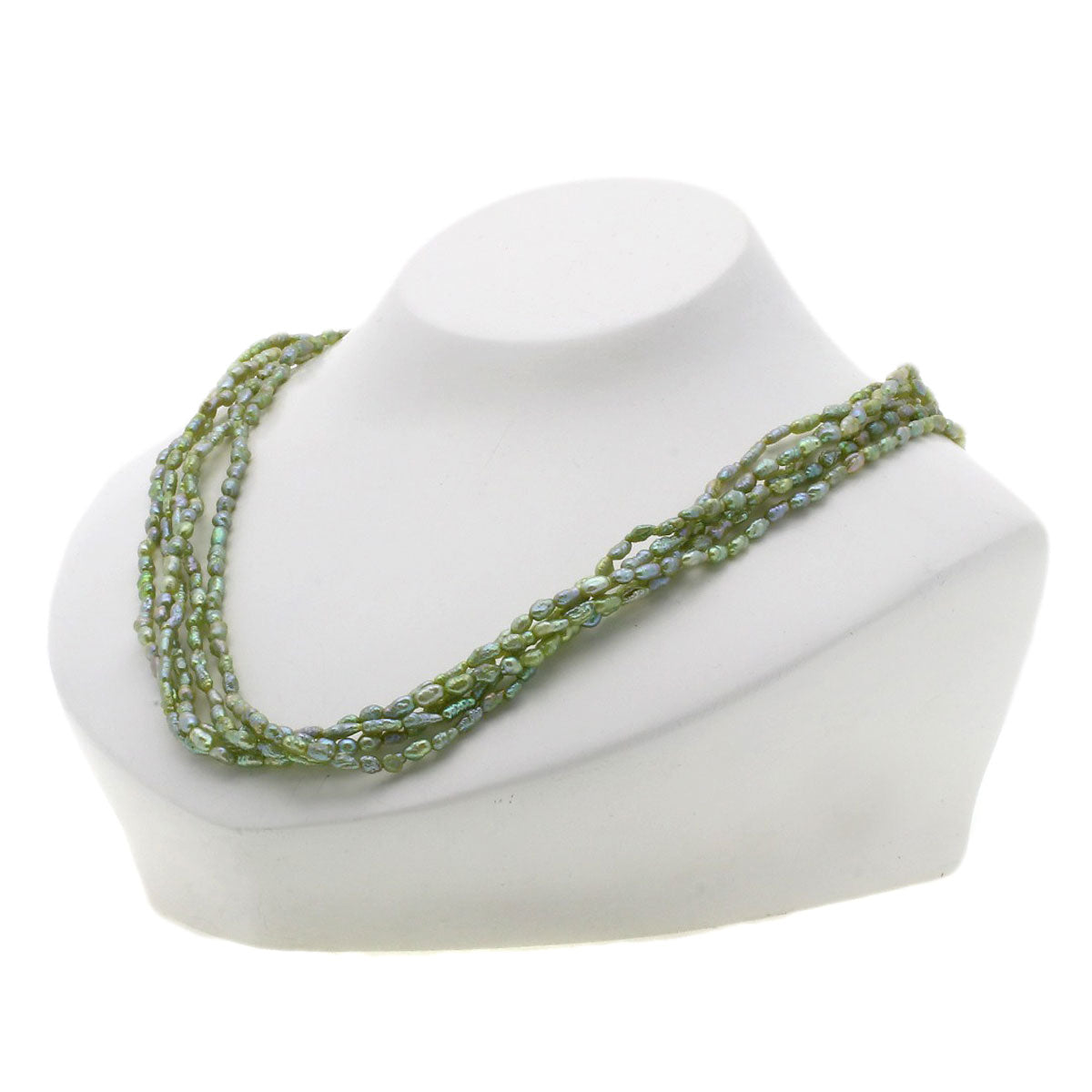 Freshwater Pearl Pearl 5 strands Necklace Silver 30.1g Ladies