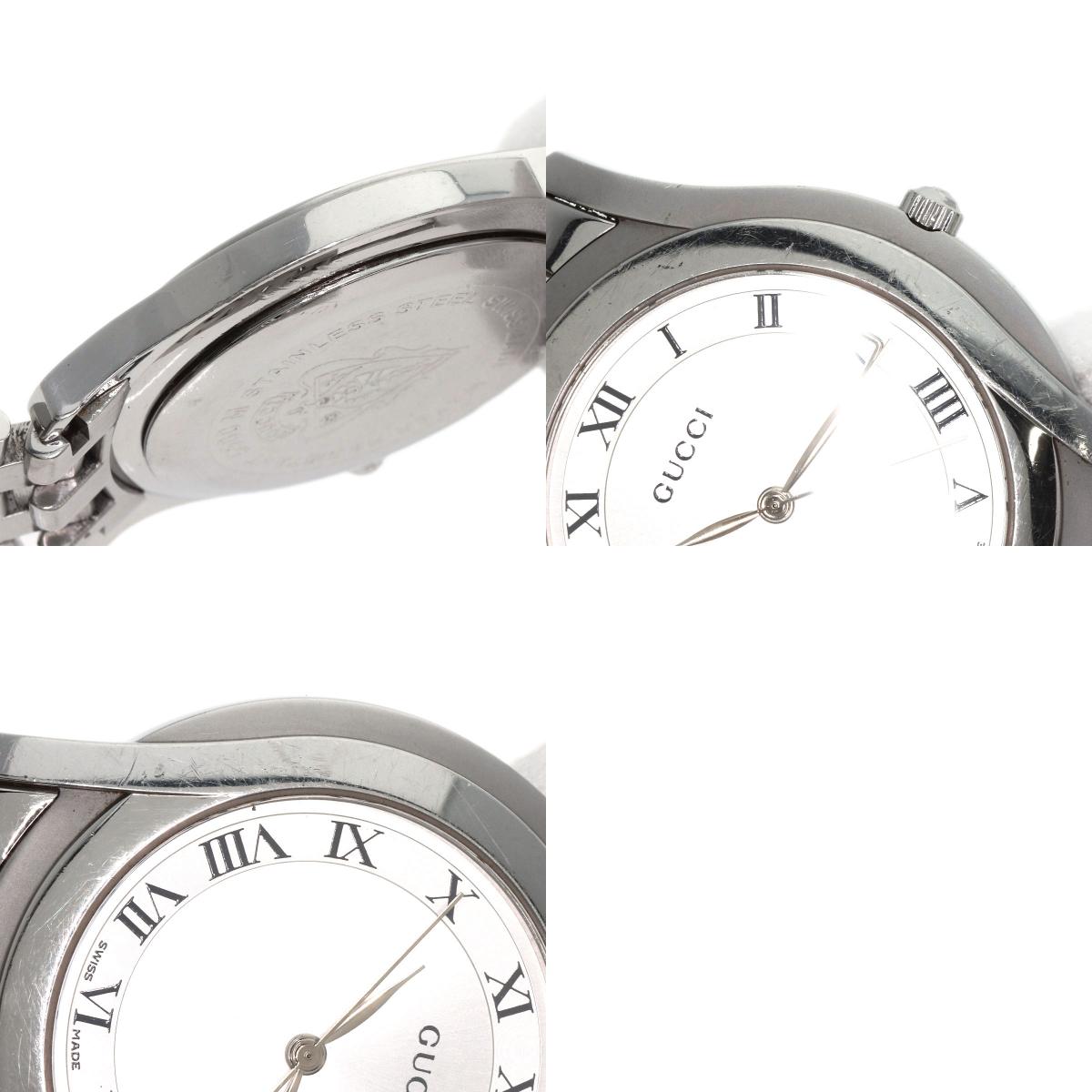 GUCCI Round face Watches 5500M Stainless Steel/Stainless Steel mens