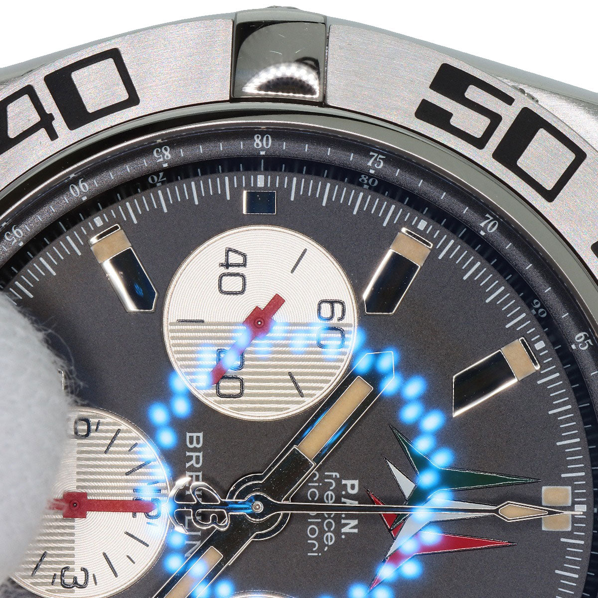 ブライトリング AB0110 クロノマット44 フレッツェ トリコローリ 世界1000本限定 腕時計 ステンレススチール/SS メンズ 【中古】【BREITLING】