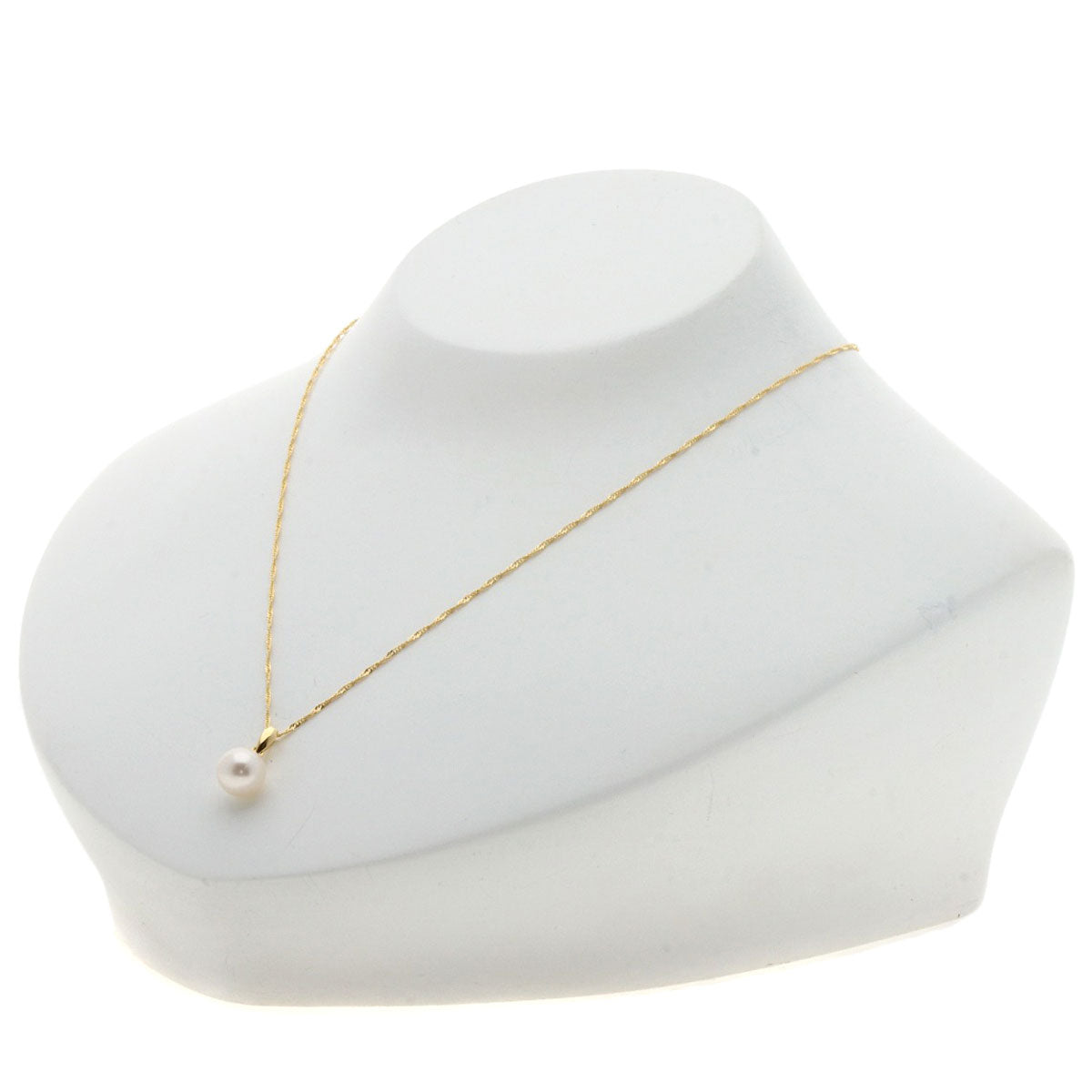 Pearl Pearl Necklace K18 Yellow Gold 1.7g Ladies