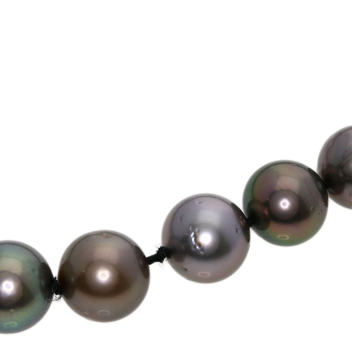 Black Butterfly Pearl Pearl Diamond Necklace K14 White Gold 82.7g Ladies