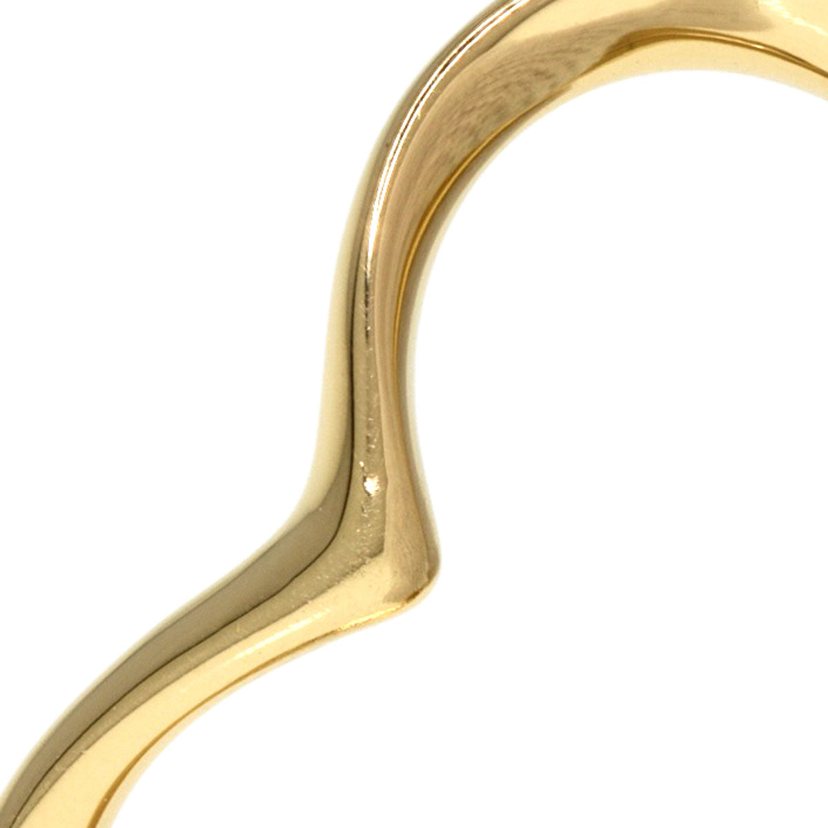 TIFFANY&Co. Pendant top Open heart K18 Yellow Gold Ladies