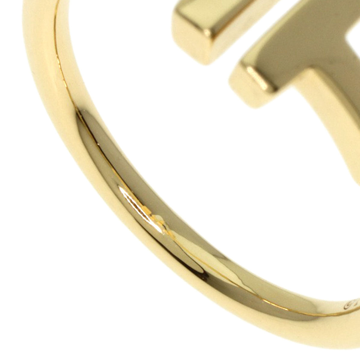 TIFFANY&Co. Ring T Wire K18 Yellow Gold Ladies