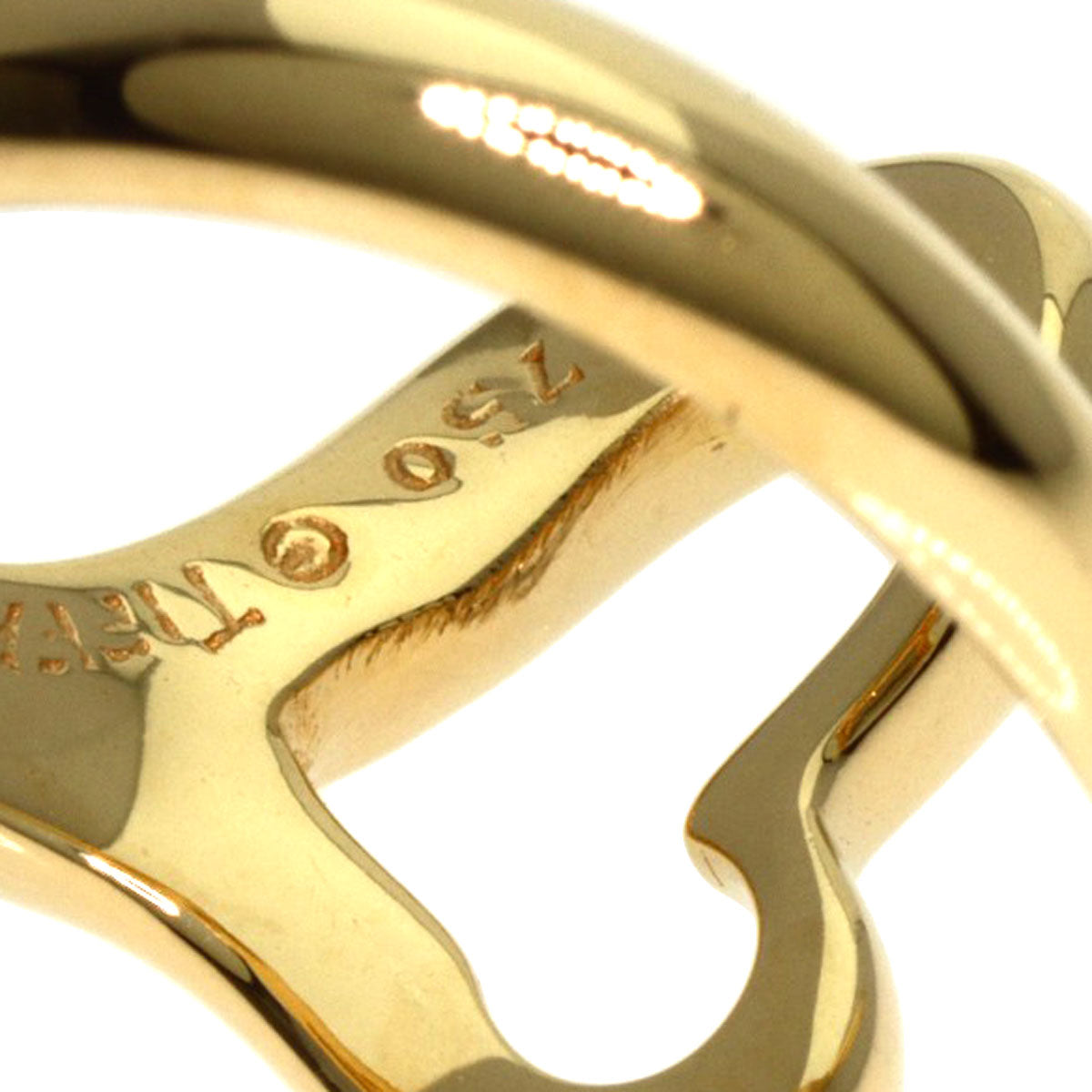 TIFFANY&Co. Ring Open heart K18 Yellow Gold Ladies