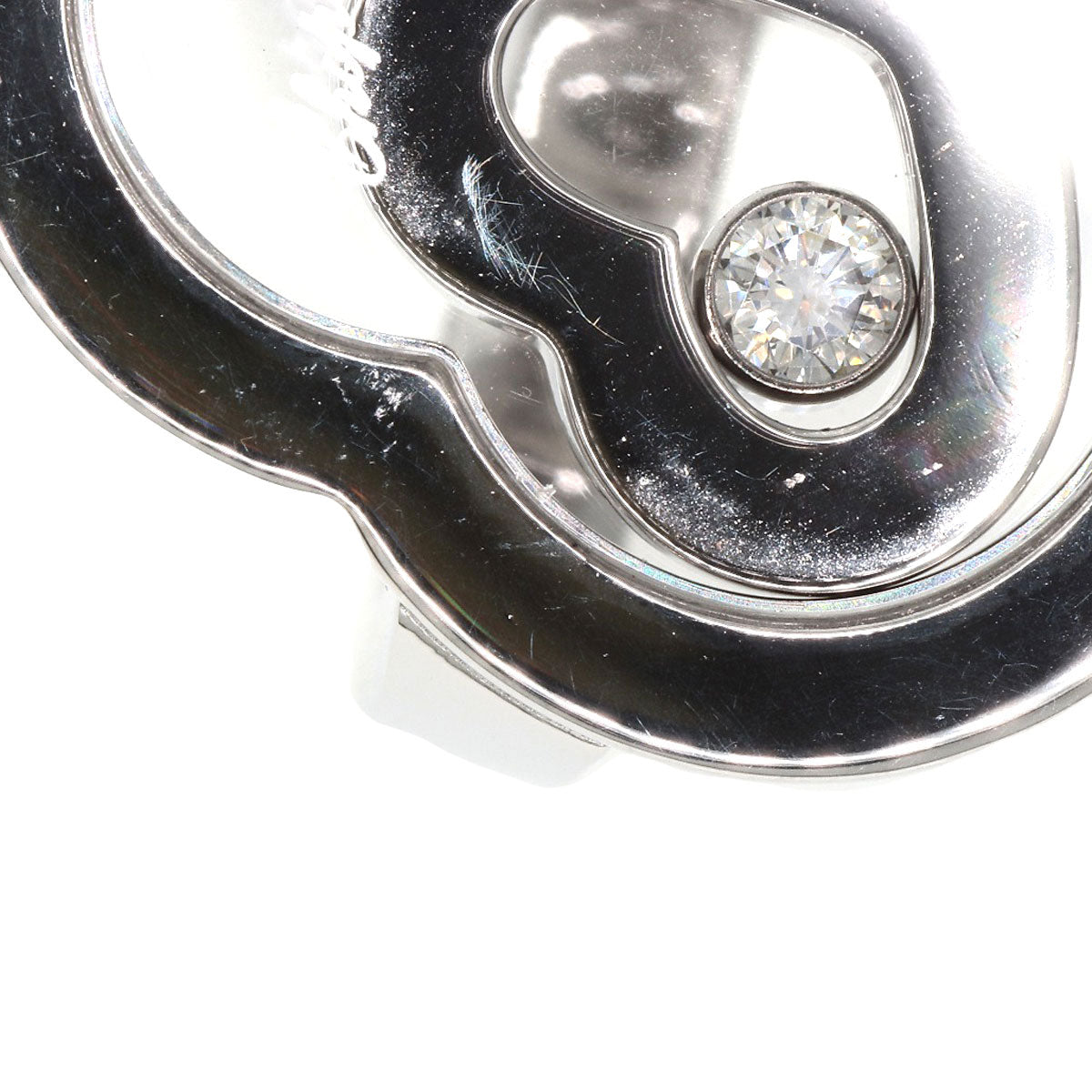 Chopard Ring Happy Spirit Diamond K18 White Gold Ladies