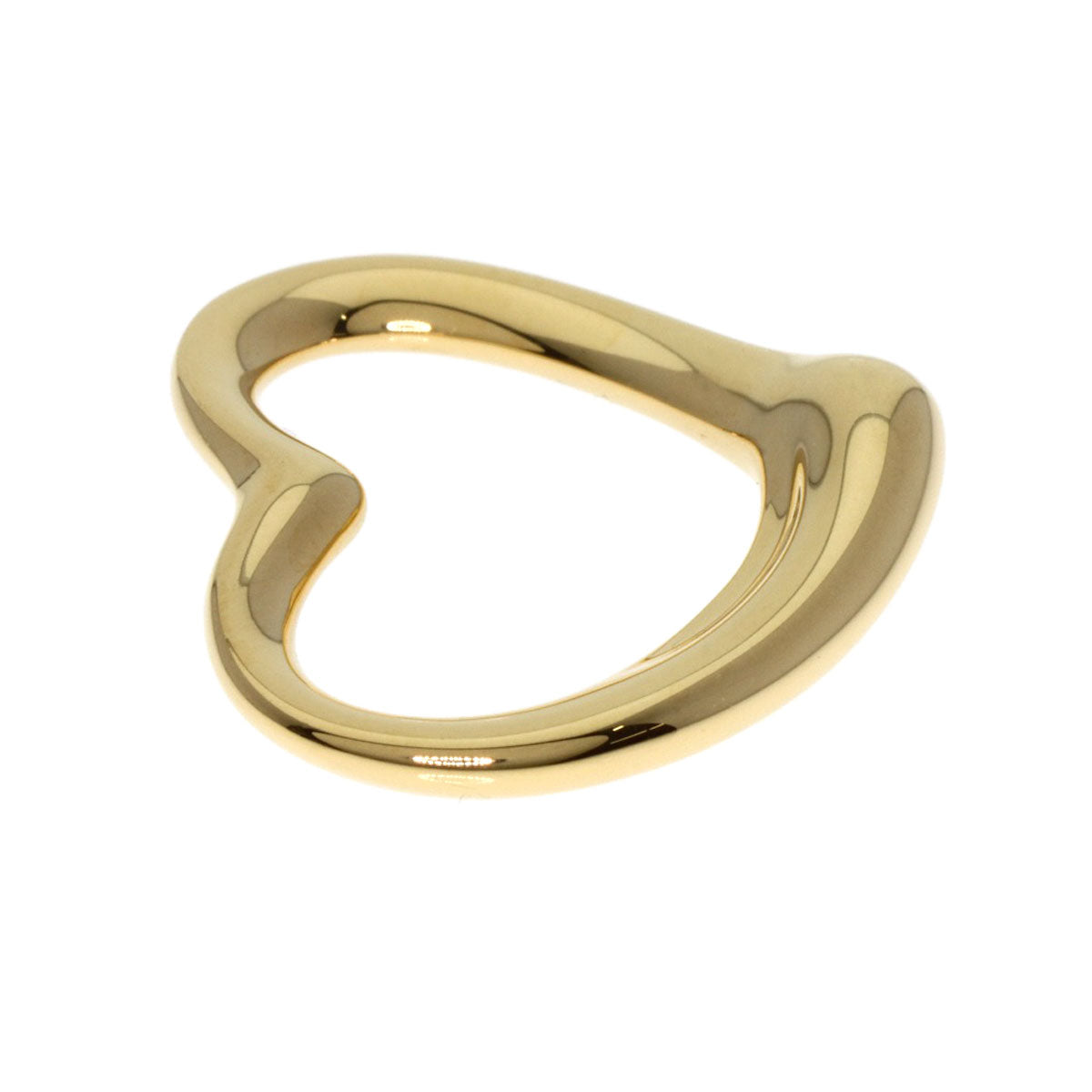TIFFANY&Co. Pendant top Open Heart TOP K18 Yellow Gold Ladies