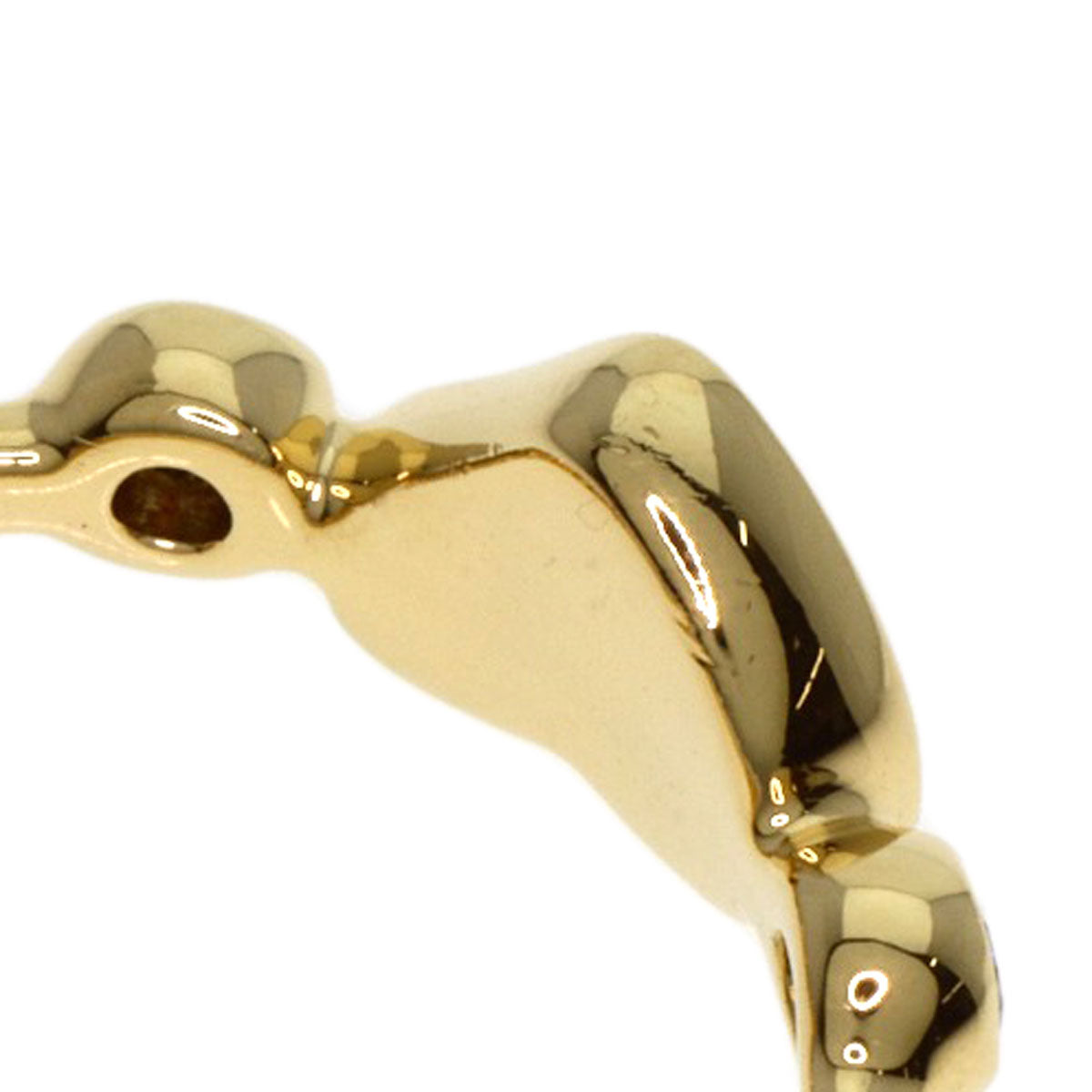 TIFFANY&Co. Ring Full Heart 2P Diamond K18 Yellow Gold Ladies