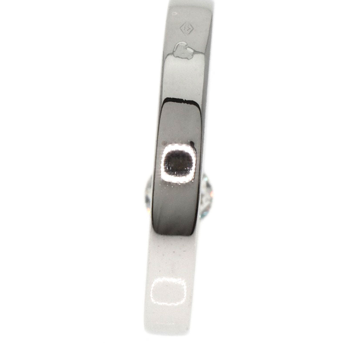 CARTIER Ring Date with Diamond #46 K18 White Gold Ladies