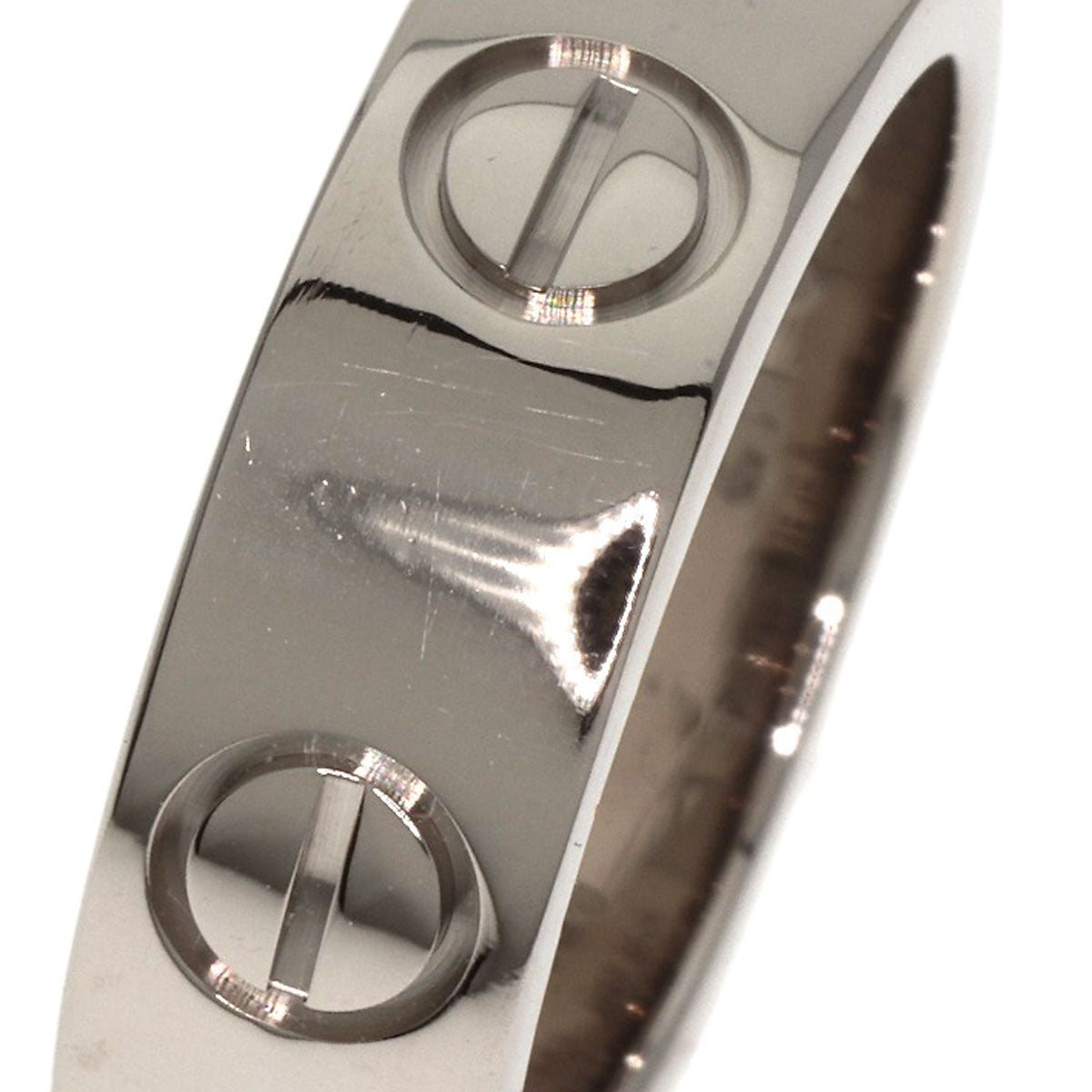CARTIER Ring love ring #47 K18 White Gold Ladies