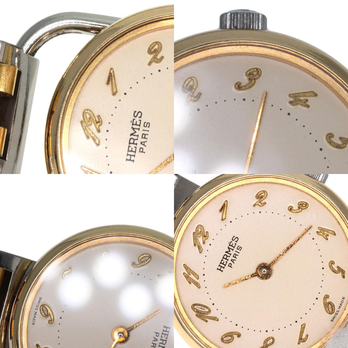 HERMES Arceau Watches Stainless Steel/SSxGP Ladies