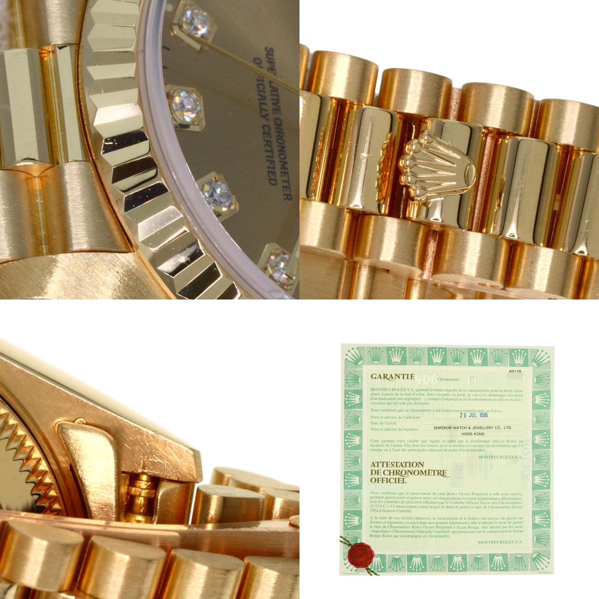 ROLEX DATEJUST 10P Diamond Watches 69178G K18 Yellow Gold/18K Yellow Gold Ladies