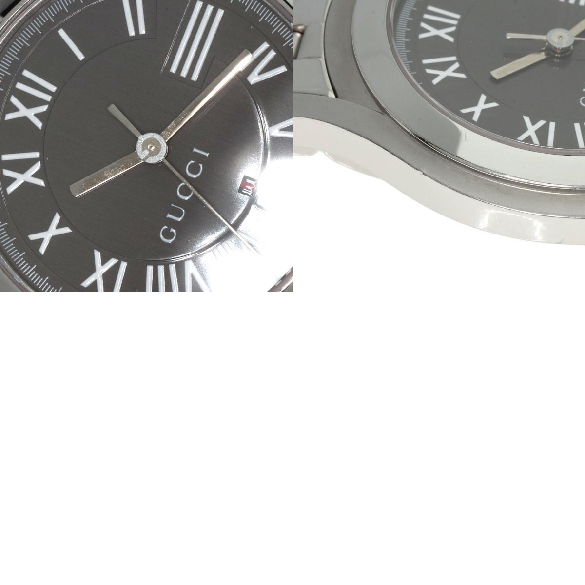 GUCCI Round face Watches 5500M Stainless Steel/Stainless Steel mens