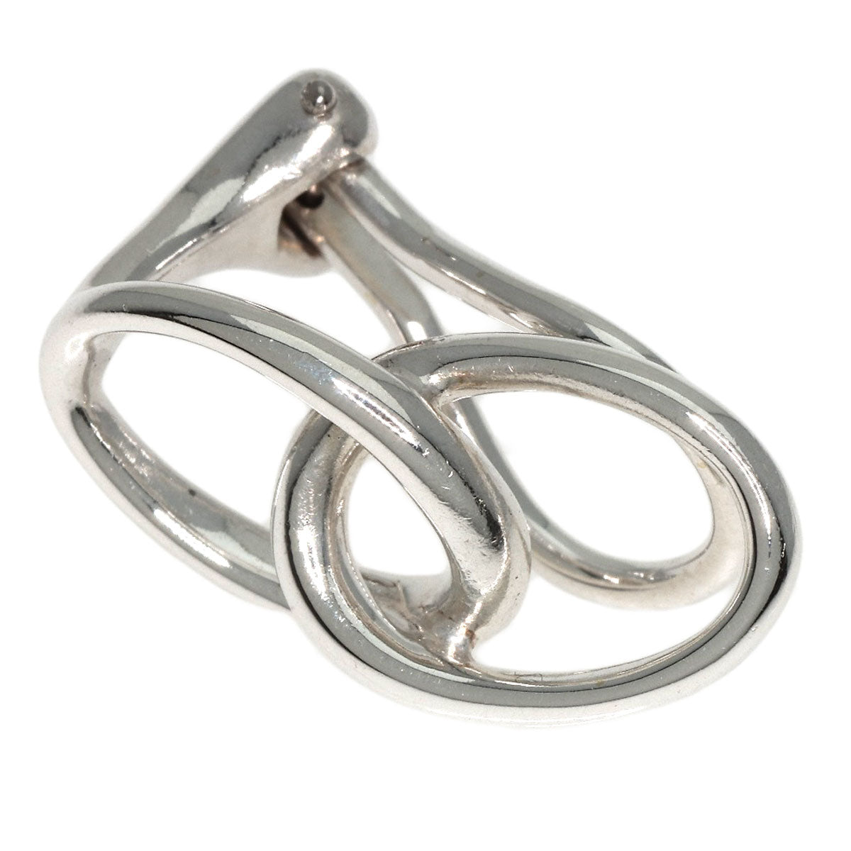 TIFFANY&Co. Earring Double loop Silver Ladies