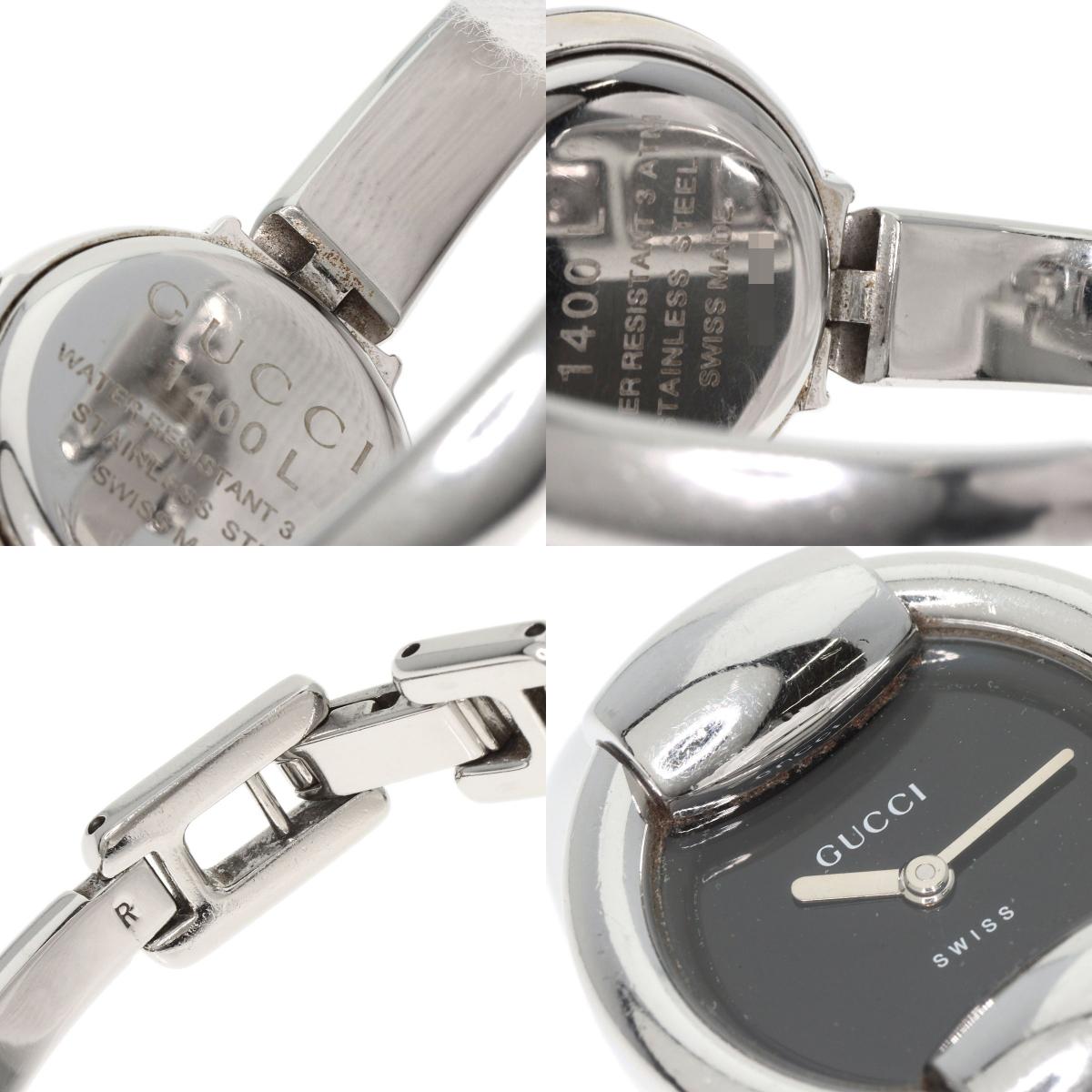 GUCCI Round face Watches 1400L Stainless Steel/Stainless Steel Ladies