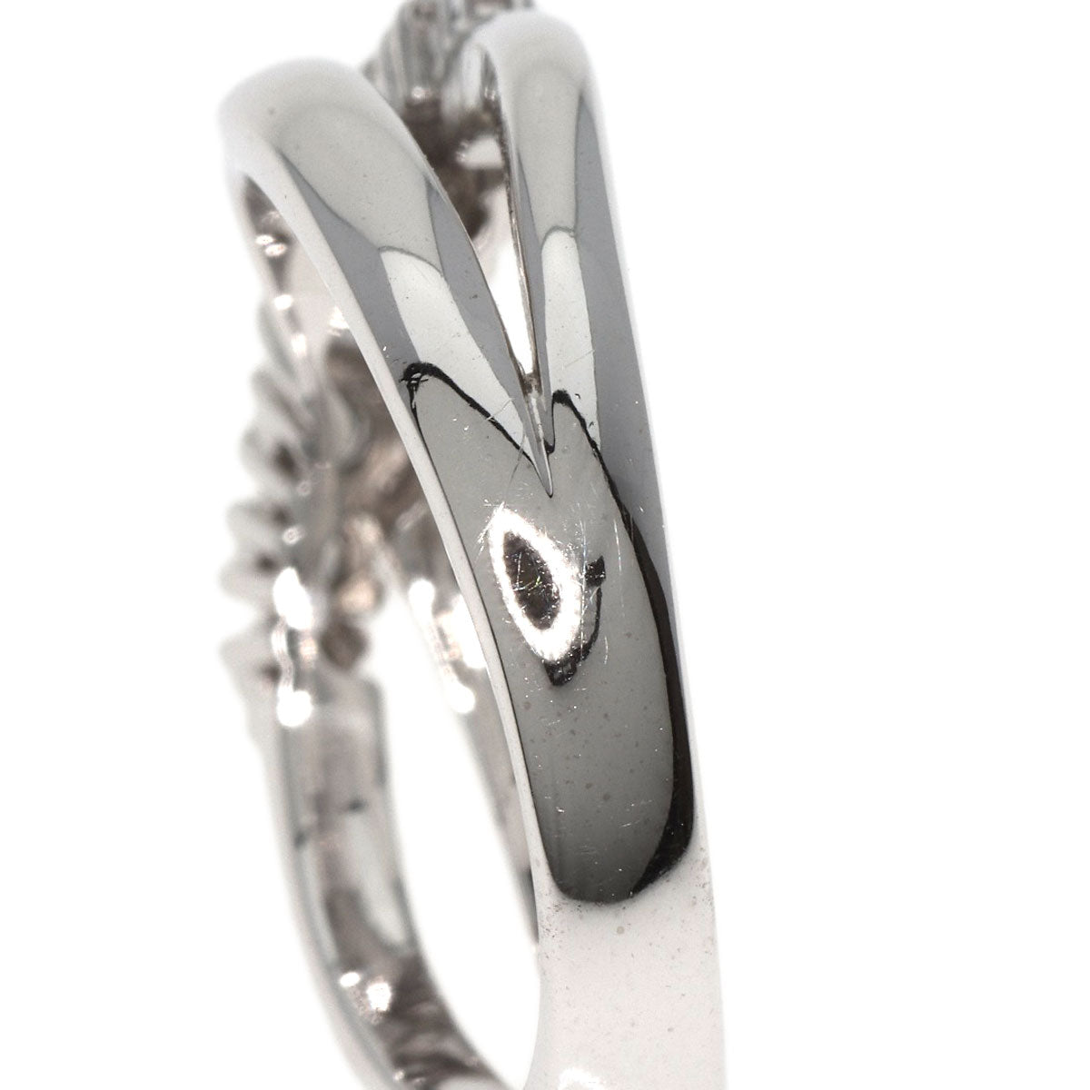 MIKIMOTO Ring Diamond K18 White Gold Ladies