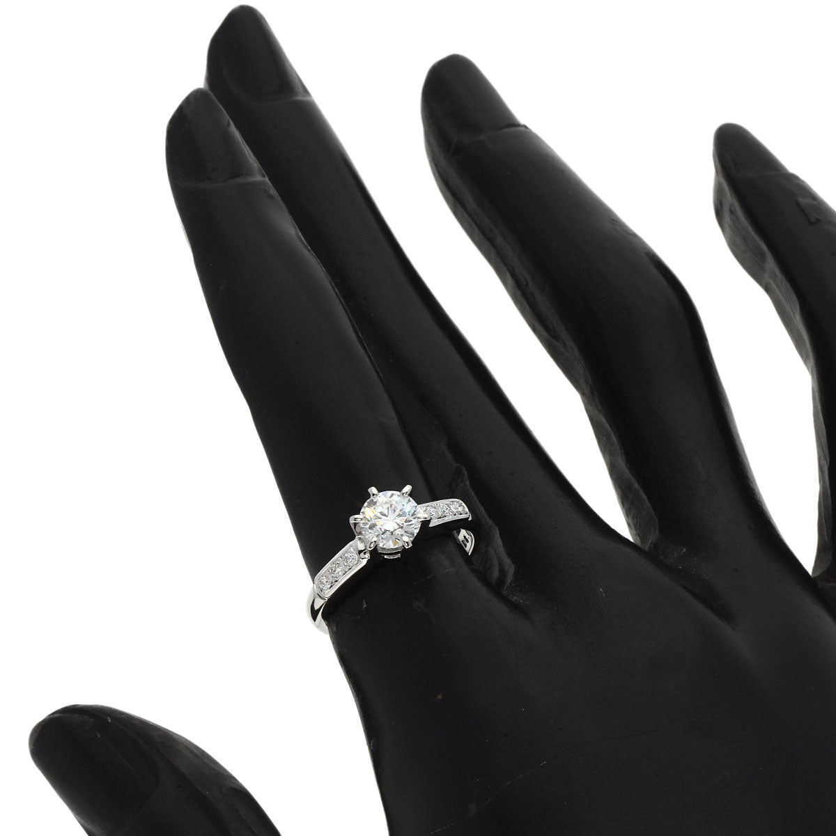 MIKIMOTO Ring Diamond Platinum PT950 Ladies