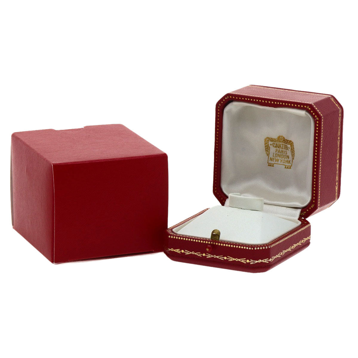 CARTIER Ring Bamboo Diamond 2 Row #61 K18 Yellow Gold Ladies