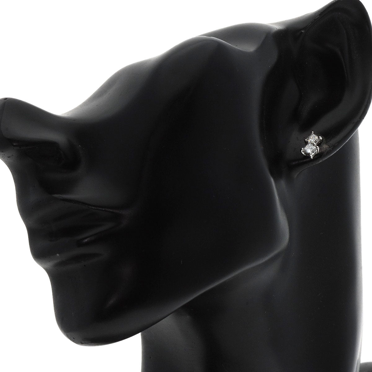 0.23ct Diamond earring Platinum PT900 1.4g Ladies