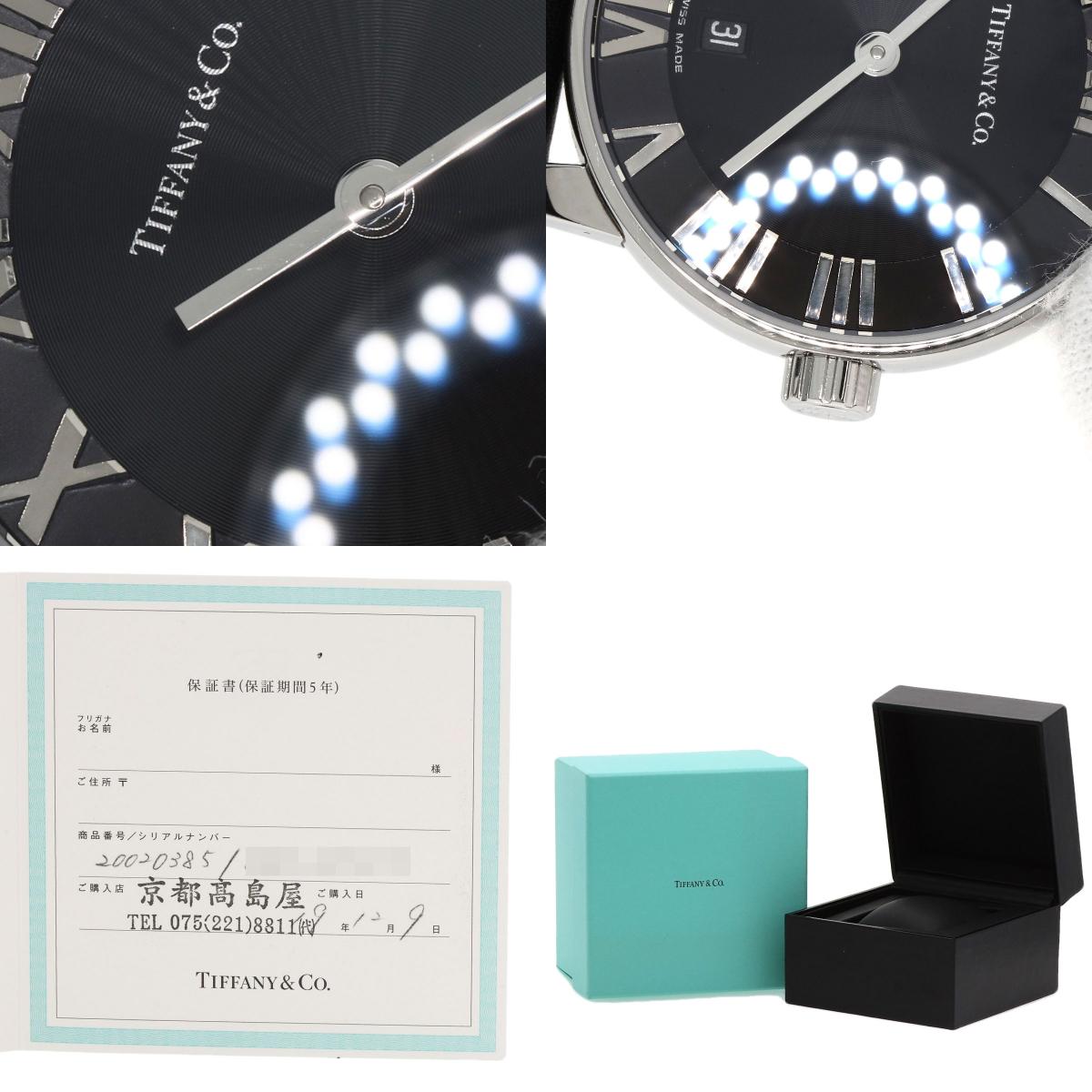 TIFFANY&Co. Atlas Dome Watches Z1830.11.10A10A52A Stainless Steel/Leather Ladies