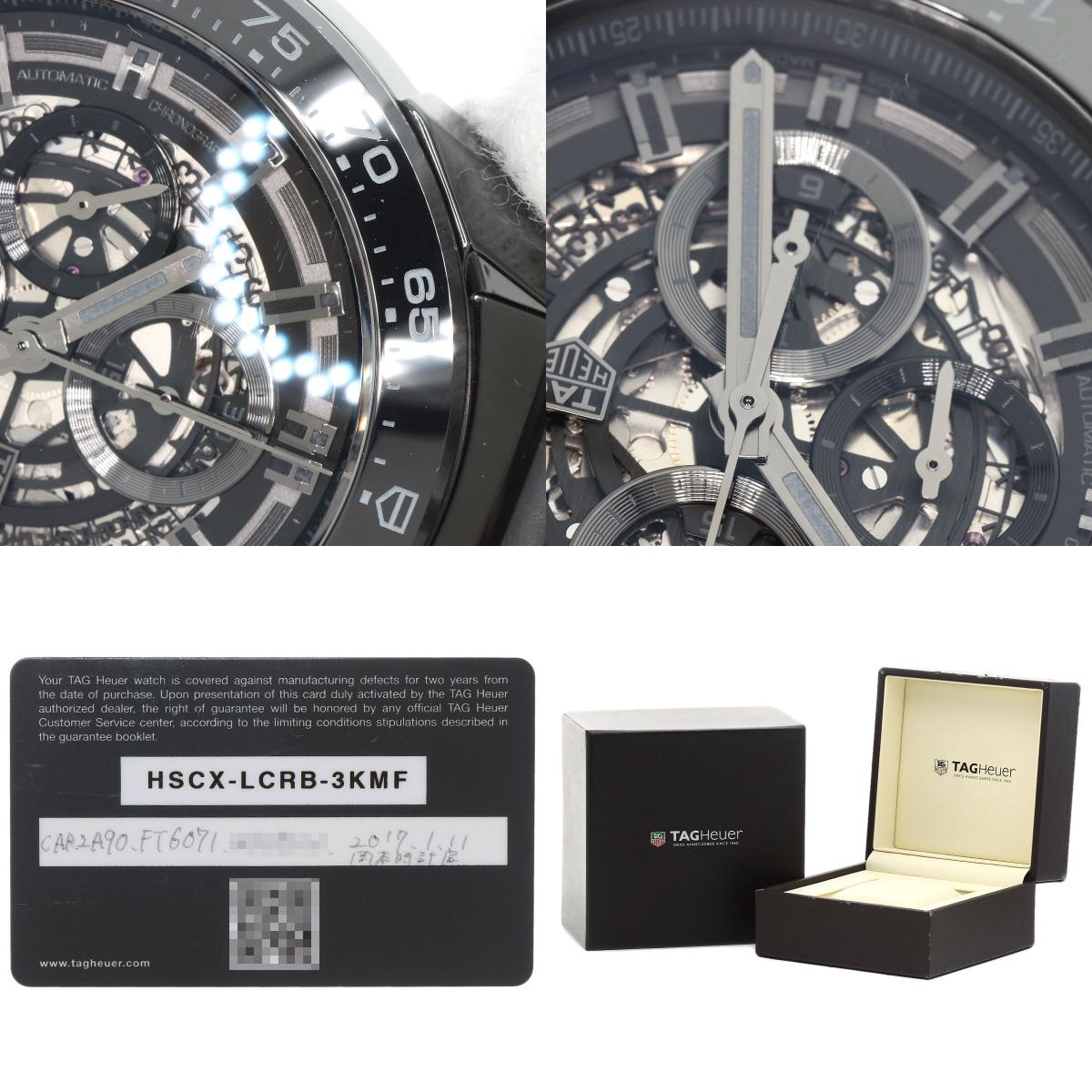 TAG HEUER Carrera Caliber Heuer 01 Watches CAR2A90 Ceramic/Rubber mens