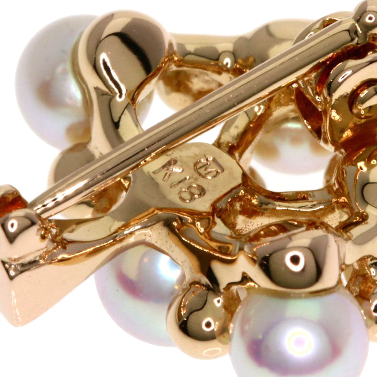 MIKIMOTO Pendant top Tree Pearl Pendant K18 Pink Gold Ladies