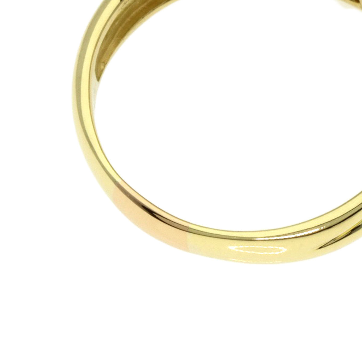 Pearl Pearl Diamond Ring K18 Yellow Gold 7.9g�@Ladies