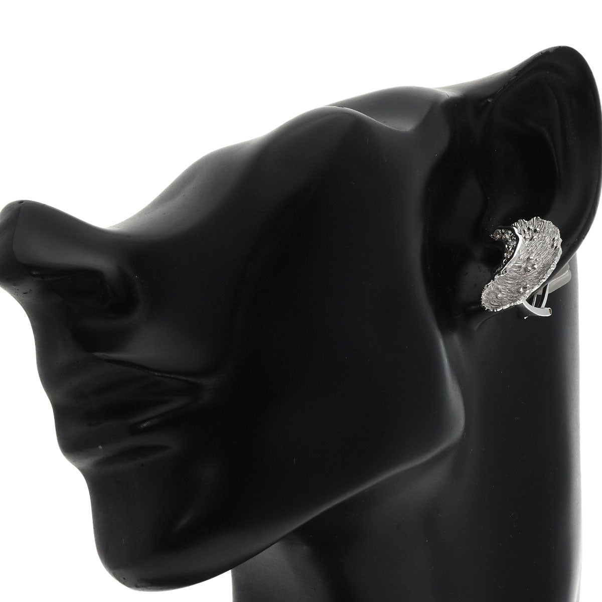 0.1ct Diamond earring 2WAY Earring K18 White Gold 7.6g Ladies