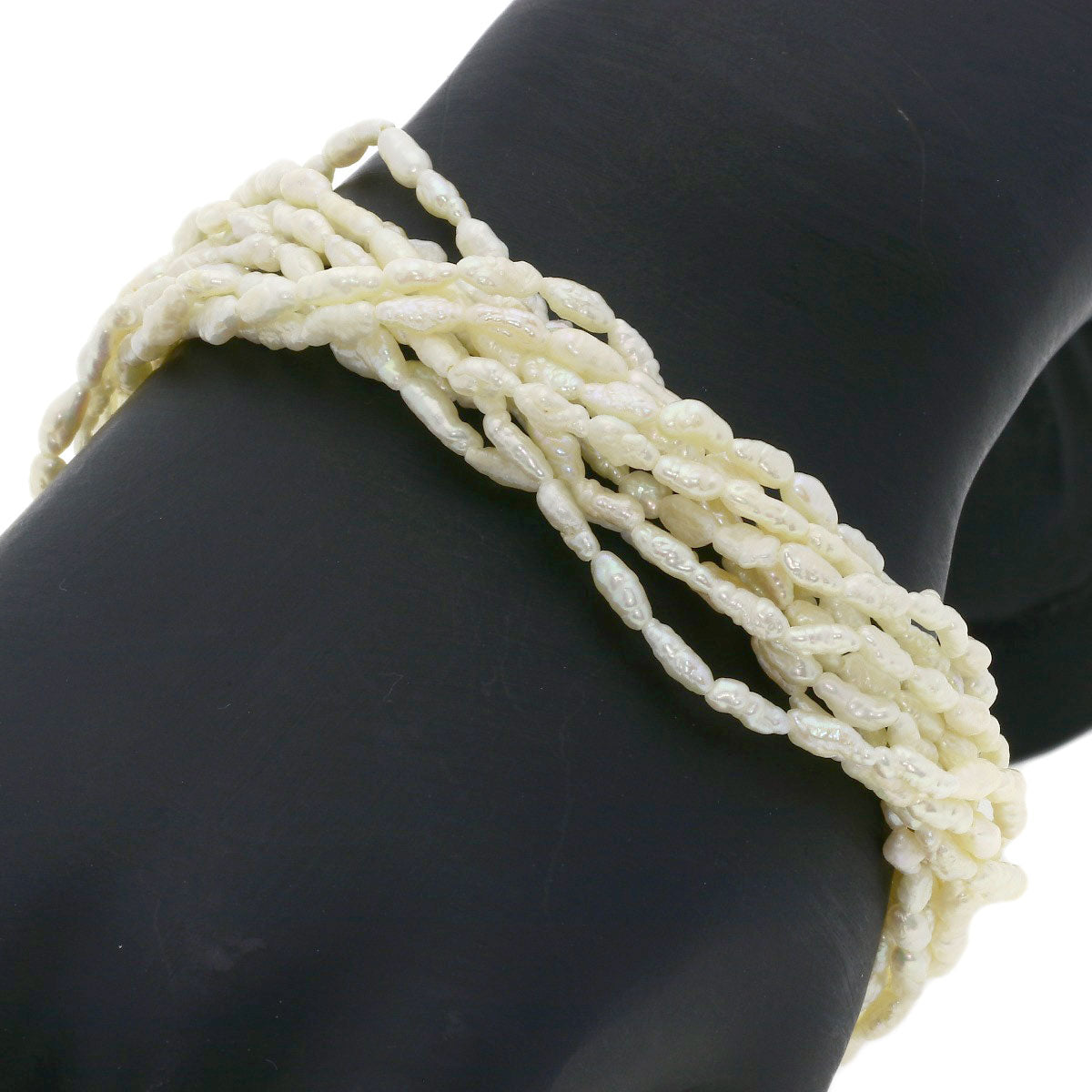 Freshwater Pearl 10-strand Bracelet 2-piece set Necklace Silver 75.7g Ladies