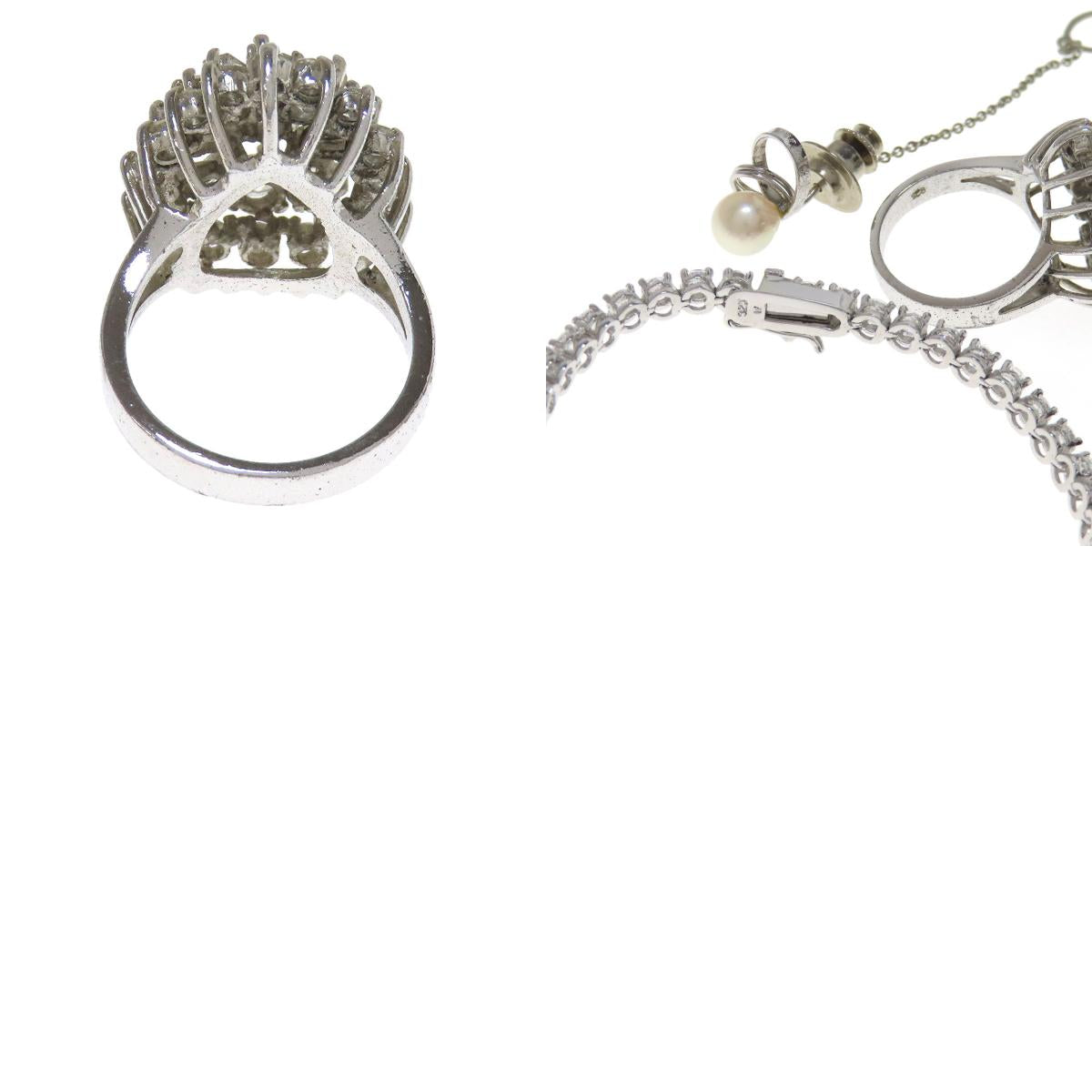 26-piece set Brooch, Tie pin, Ring, Bracelet Necklace Silver Metal 90.4g Ladies