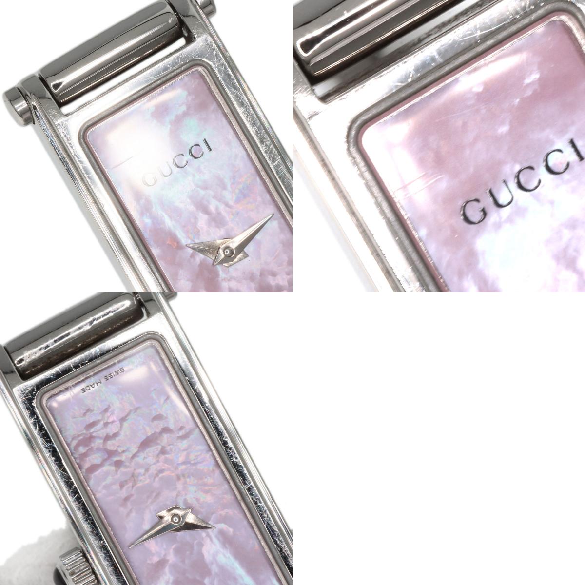 GUCCI Square face Watches 1500L Stainless Steel/Stainless Steel Ladies
