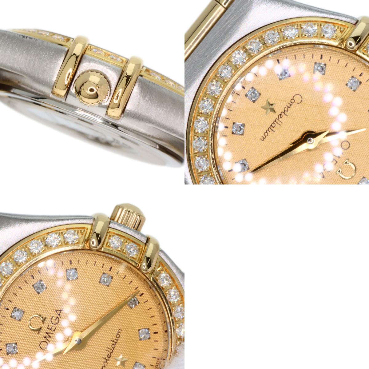 OMEGA Constellation 12P Bezel Diamond Watches 1267.15.00 Stainless Steel/SSxK18YG Ladies