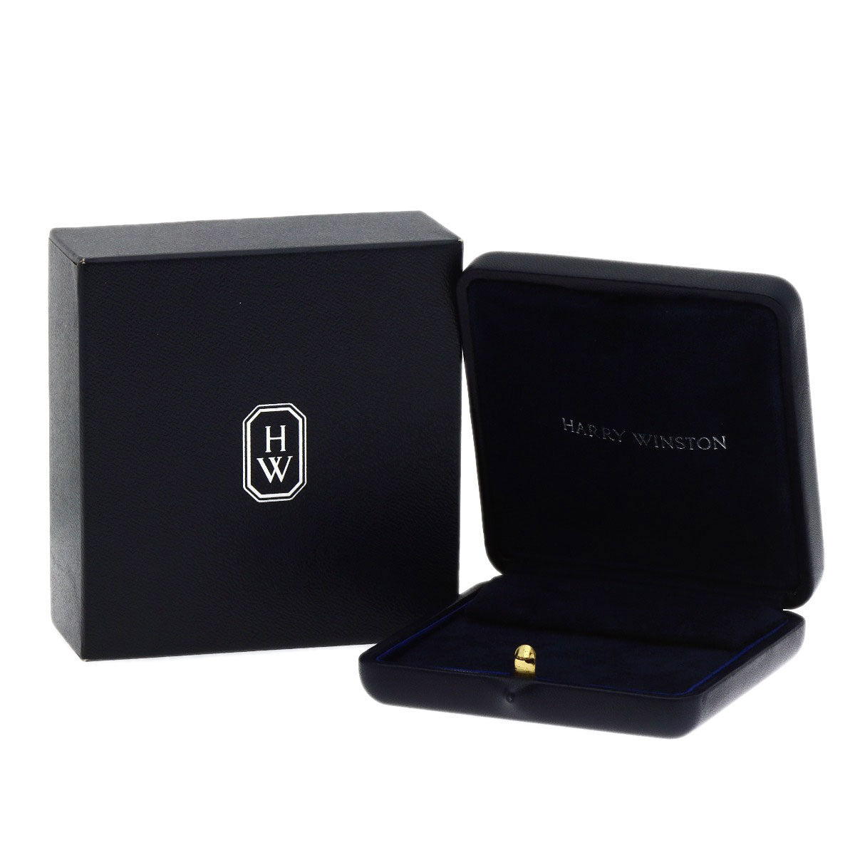 HARRY WINSTON Earring Round Hoop Diamond Platinum PT950 Ladies