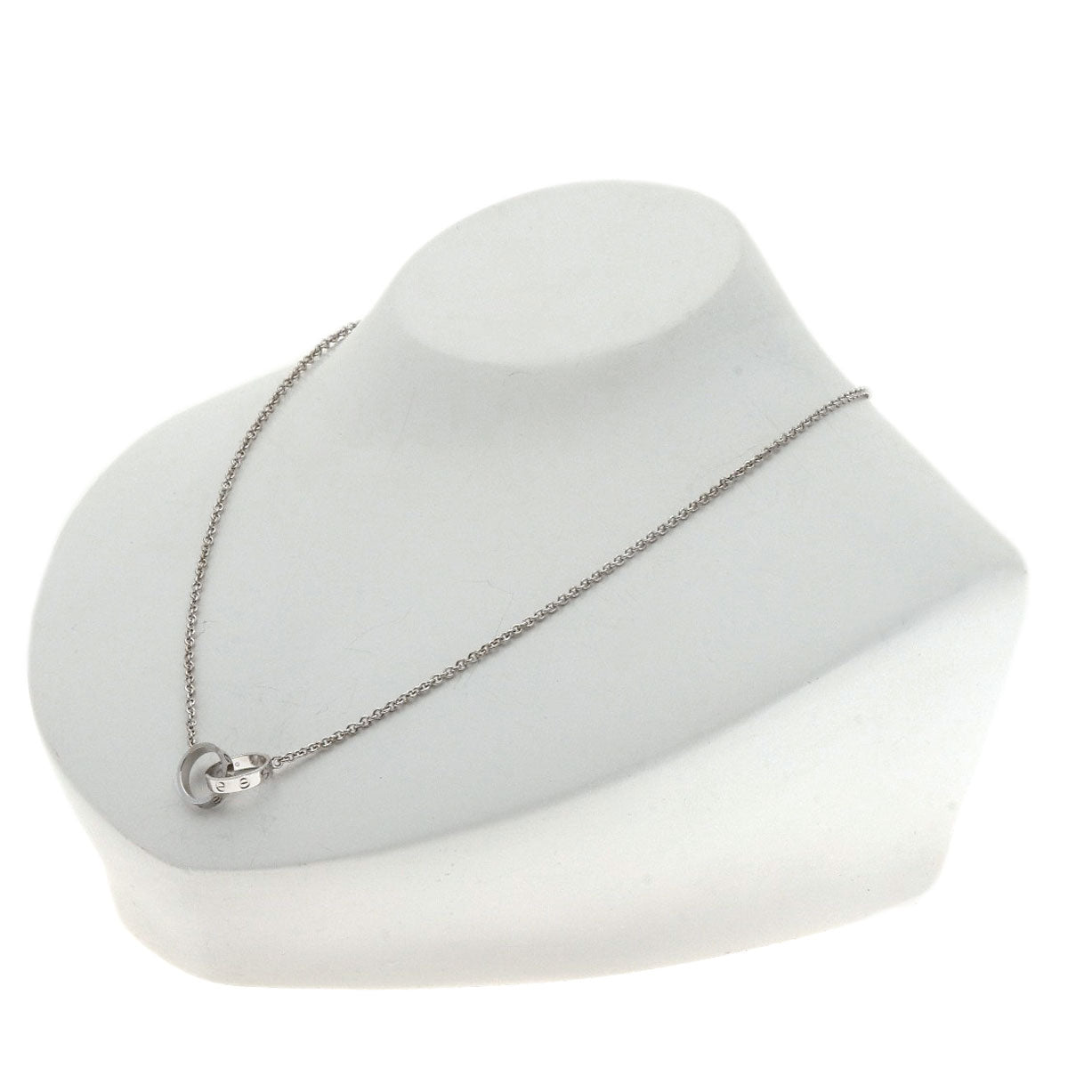 CARTIER Necklace Baby love K18 White Gold Ladies