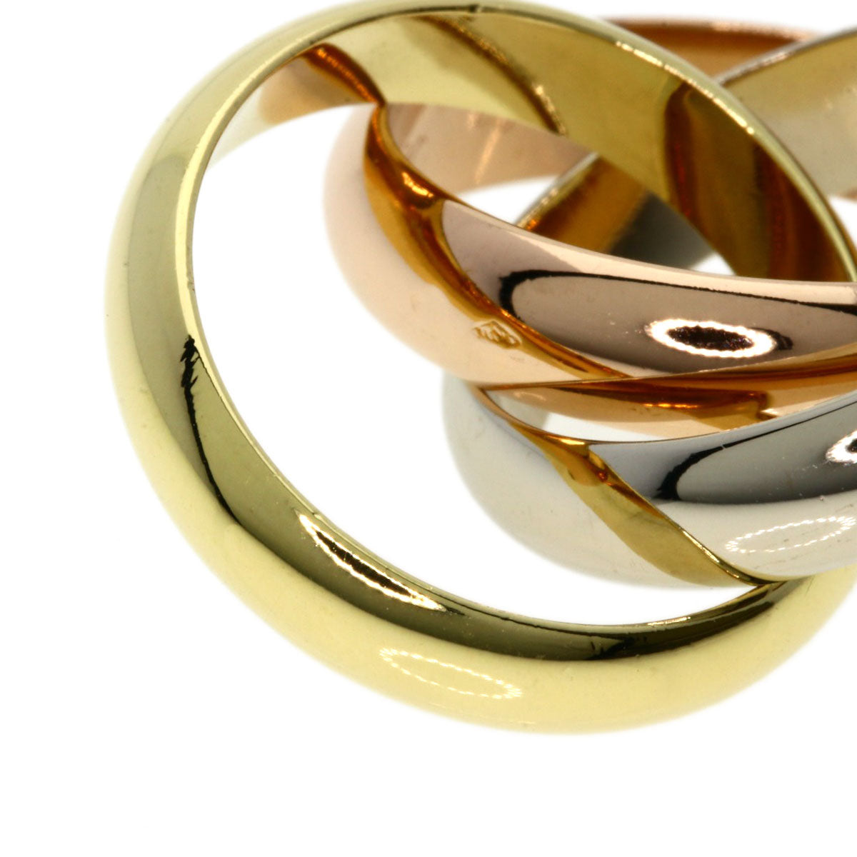 CARTIER Ring Trinity #48 K18 Yellow Gold K18 White GoldLadies