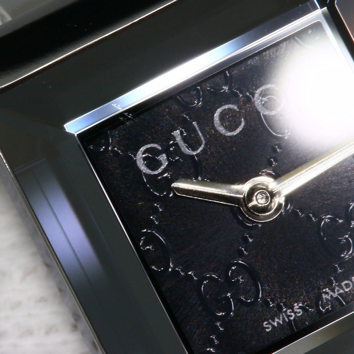 GUCCI Square face Watches 128.5 Stainless Steel/Stainless Steel Ladies