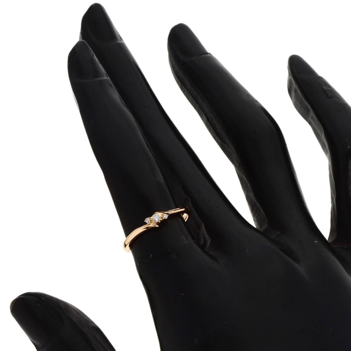 4�E½Ž Ring Diamond K18 Pink Gold Ladies