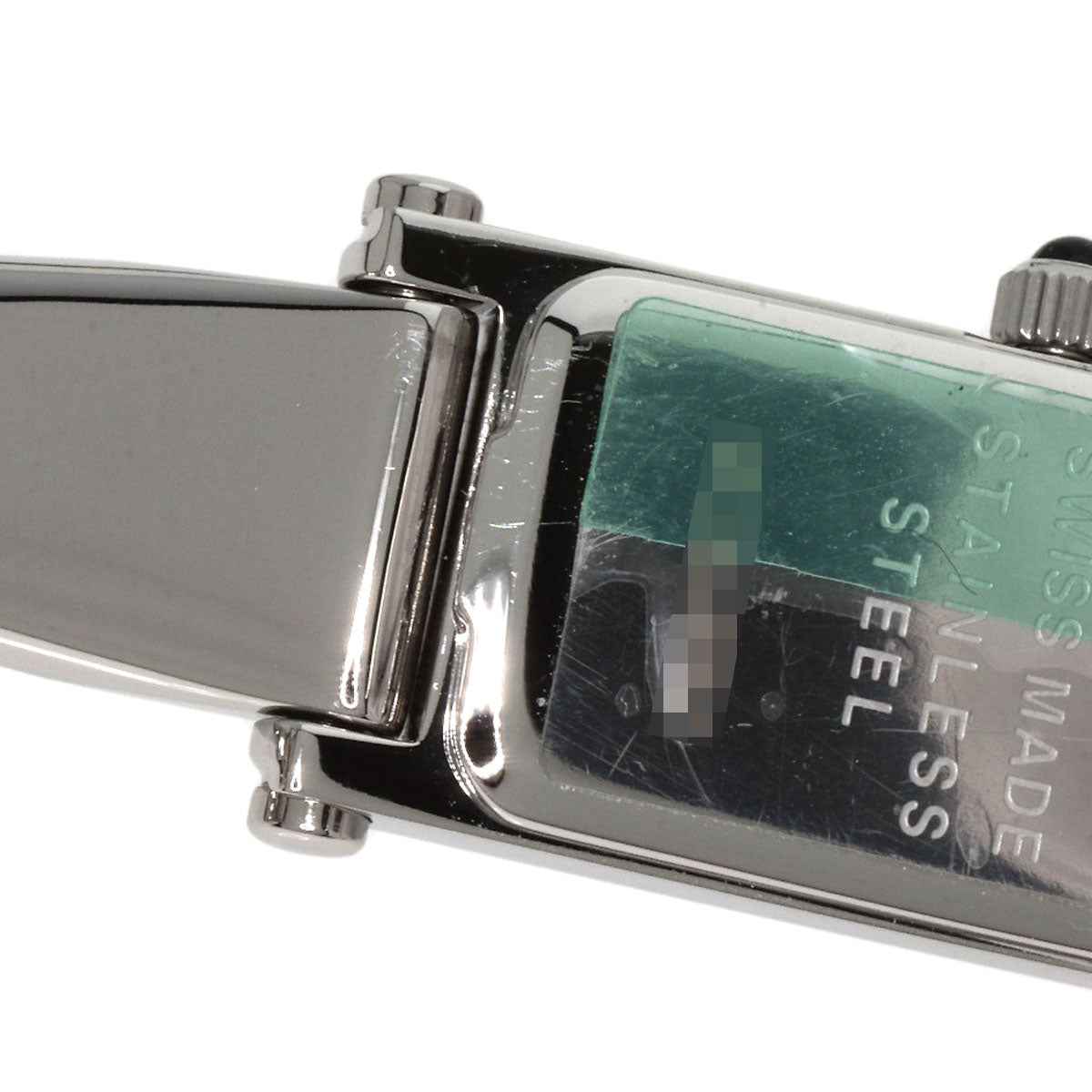 GUCCI Square face 1P Diamond Watches 1500L Stainless Steel/Stainless Steel Ladies