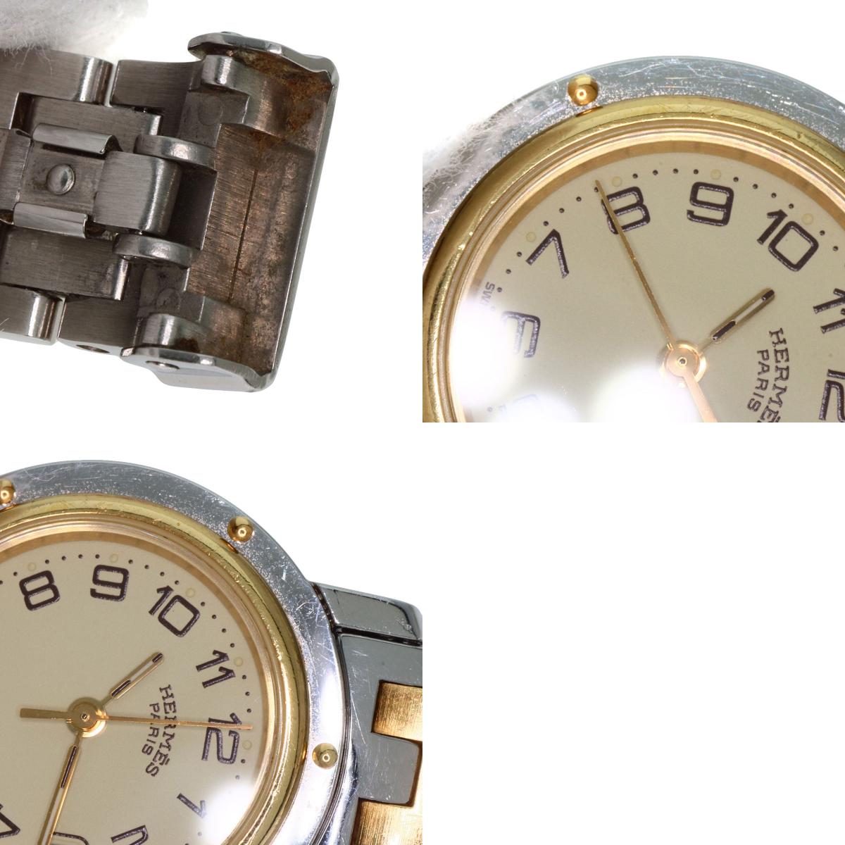 HERMES Clipper Watches CL4.220 Stainless Steel/SSxGP Ladies