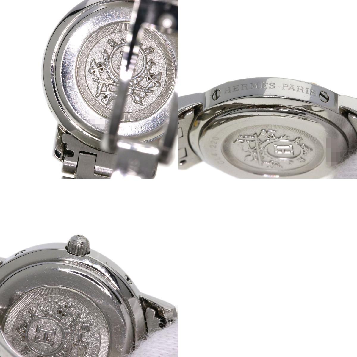 HERMES Clipper new buckle Watches CL4.220 Stainless Steel/SSxGP Ladies