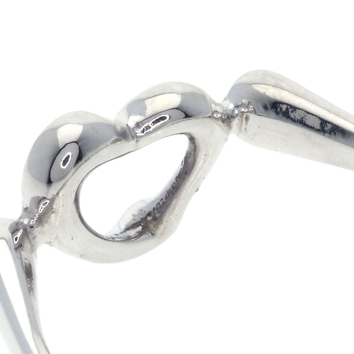 TIFFANY&Co. Ring Open heart Silver Ladies