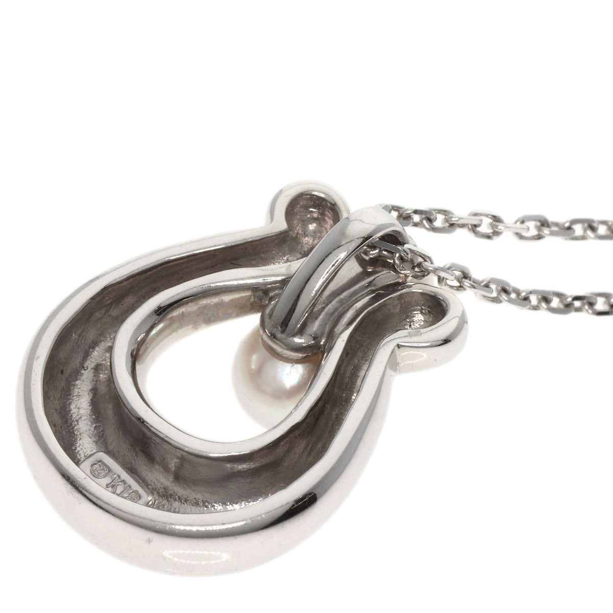 MIKIMOTO Necklace Pearl Pearl K18 White Gold Ladies