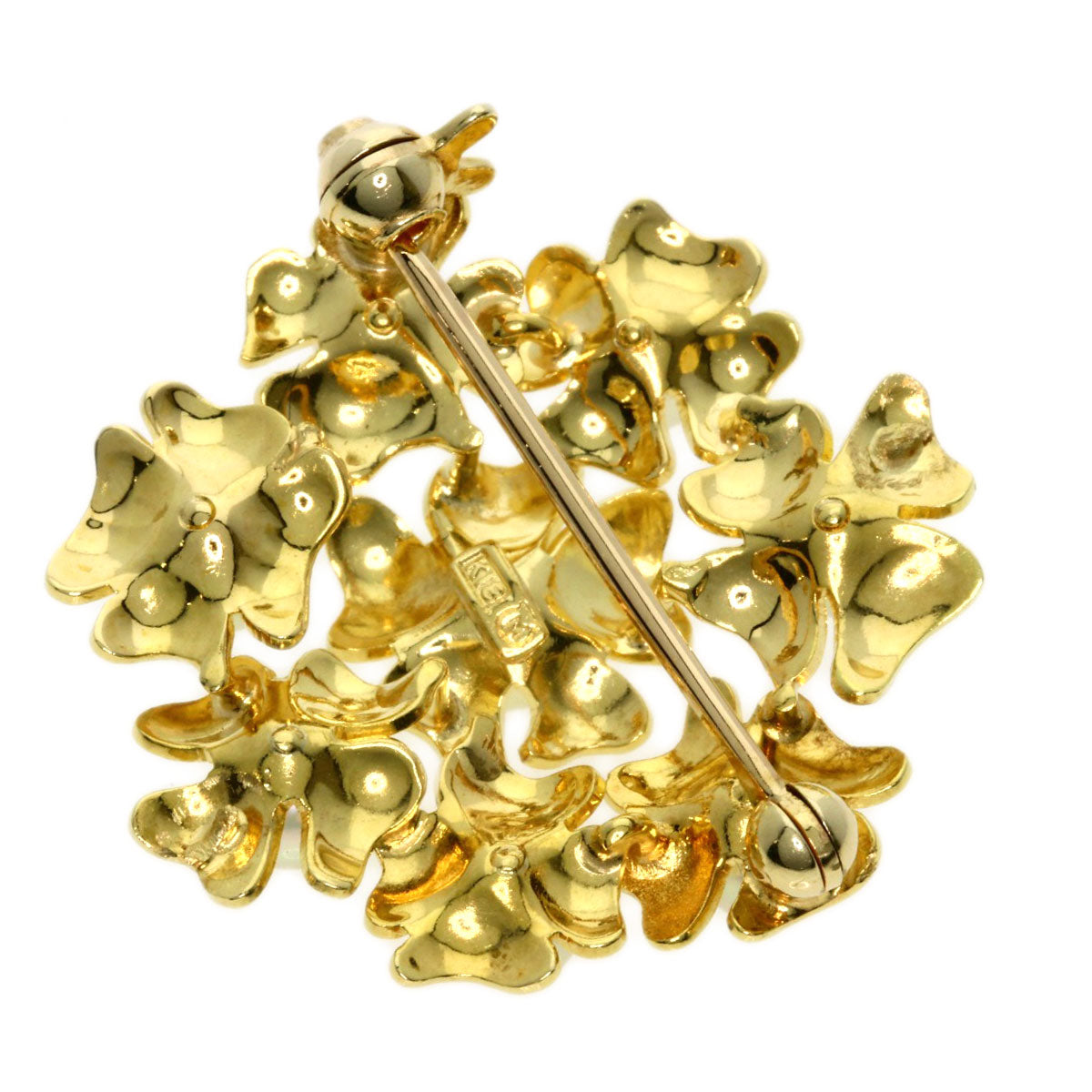 MIKIMOTO Brooch Akoya pearl Pearl K18 Yellow Gold Ladies