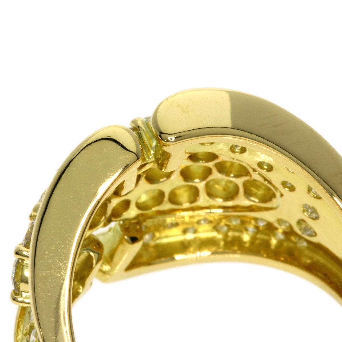 1.46ct Diamond Ring K18 Yellow Gold 8.6g Ladies